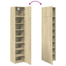 skab 45x42,5x225 cm smalt konstrueret træ sonoma-eg