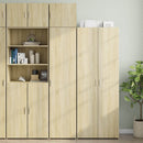 skab 45x42,5x225 cm smalt konstrueret træ sonoma-eg