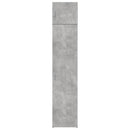 skab 45x42,5x225 cm smalt konstrueret træ betongrå