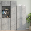 skab 45x42,5x225 cm smalt konstrueret træ betongrå