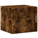 skab 45x42,5x225 cm smalt konstrueret træ røget egetræsfarve