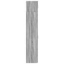 skab 45x42,5x225 cm smalt konstrueret træ grå sonoma-eg