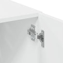 skab 50x42,5x225 cm smalt konstrueret træ hvid