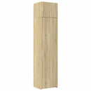 skab 50x42,5x225 cm smalt konstrueret træ sonoma-eg