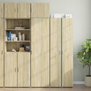 skab 50x42,5x225 cm smalt konstrueret træ sonoma-eg