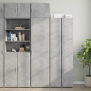 skab 50x42,5x225 cm smalt konstrueret træ betongrå