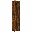 skab 50x42,5x225 cm smalt konstrueret træ røget egetræsfarve