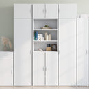 opbevaringsskab 70x42,5x225 cm konstrueret træ hvid