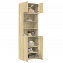skab 70x42,5x225 cm smalt konstrueret træ sonoma-eg