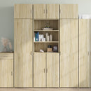 skab 70x42,5x225 cm smalt konstrueret træ sonoma-eg