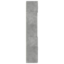 skab 70x42,5x225 cm smalt konstrueret træ betongrå