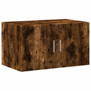 skab 70x42,5x225 cm konstrueret træ røget egetræsfarve