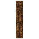 skab 70x42,5x225 cm konstrueret træ røget egetræsfarve