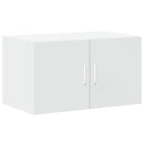 opbevaringsskab 70x42,5x225 cm konstrueret træ hvid