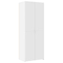 opbevaringsskab 70x42,5x225 cm konstrueret træ hvid
