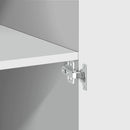 opbevaringsskab 70x42,5x225 cm konstrueret træ hvid