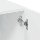 opbevaringsskab 70x42,5x225 cm konstrueret træ hvid