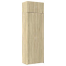 skab 70x42,5x225 cm smalt konstrueret træ sonoma-eg
