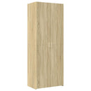 skab 70x42,5x225 cm smalt konstrueret træ sonoma-eg