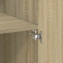 skab 70x42,5x225 cm smalt konstrueret træ sonoma-eg