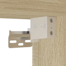 skab 70x42,5x225 cm smalt konstrueret træ sonoma-eg