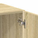 skab 70x42,5x225 cm smalt konstrueret træ sonoma-eg