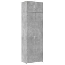 skab 70x42,5x225 cm smalt konstrueret træ betongrå