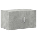 skab 70x42,5x225 cm smalt konstrueret træ betongrå