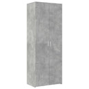 skab 70x42,5x225 cm smalt konstrueret træ betongrå