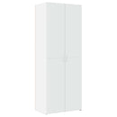 opbevaringsskab 70x42,5x225 cm konstrueret træ hvid