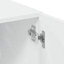 opbevaringsskab 70x42,5x225 cm konstrueret træ hvid