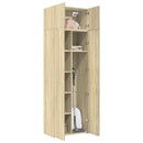skab 70x42,5x225 cm konstrueret træ sonoma-eg