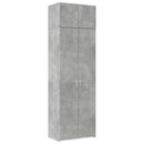 skab 70x42,5x225 cm konstrueret træ betongrå