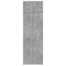 skab 70x42,5x225 cm konstrueret træ betongrå