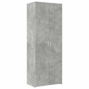 skab 70x42,5x225 cm konstrueret træ betongrå