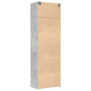 skab 70x42,5x225 cm konstrueret træ betongrå