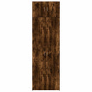 skab 70x42,5x225 cm konstrueret træ røget egetræsfarve