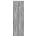 skab 70x42,5x225 cm konstrueret træ grå sonoma-eg
