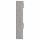 skab 70x42,5x225 cm smalt konstrueret træ betongrå