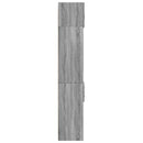skab 70x42,5x225 cm konstrueret træ grå sonoma-eg