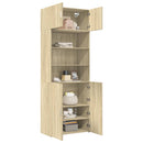 skab 80x42,5x225 cm konstrueret træ sonoma-eg