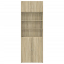 skab 80x42,5x225 cm konstrueret træ sonoma-eg