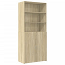 skab 80x42,5x225 cm konstrueret træ sonoma-eg