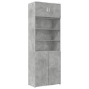 skab 80x42,5x225 cm konstrueret træ betongrå