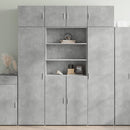 skab 80x42,5x225 cm konstrueret træ betongrå