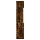 skab 80x42,5x225 cm konstrueret træ røget egetræsfarve