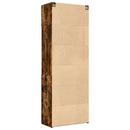 skab 80x42,5x225 cm konstrueret træ røget egetræsfarve