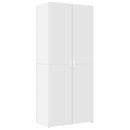 opbevaringsskab 80x42,5x225 cm konstrueret træ hvid