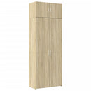 skab 80x42,5x225 cm konstrueret træ sonoma-eg