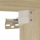 skab 80x42,5x225 cm konstrueret træ sonoma-eg